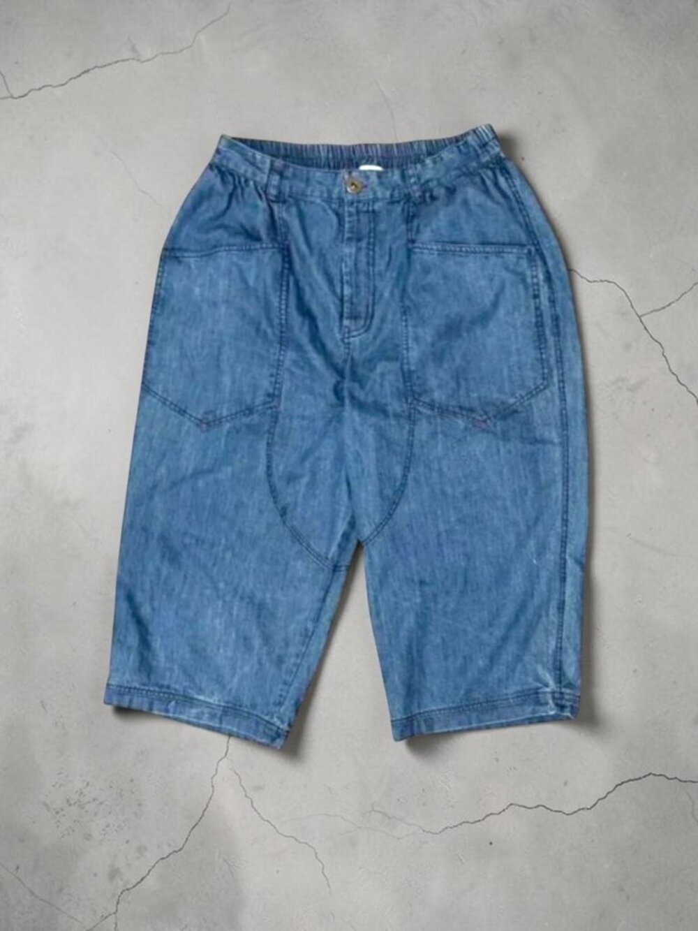 Urban Outfitters BDG Bria Baggy Culotte Y2K Jeans Low Rise Wide Leg Cropped 30